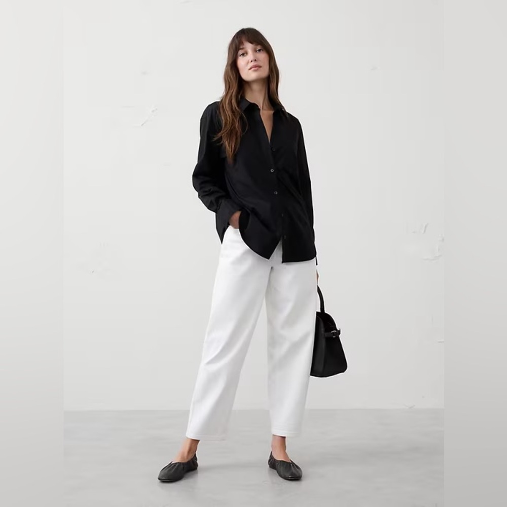 Banana Republic Black Button Down Shirt